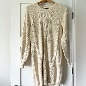 Cable Knit Cream Sweater
